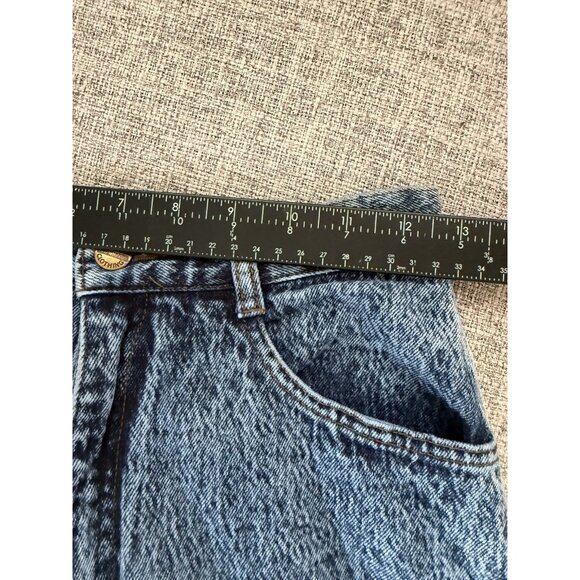 Vtg Palmetto's Acid Wash Mom Jeans 25” Waist Bow Zipper Ankle 80s Denim Retro - Picture 10 of 12